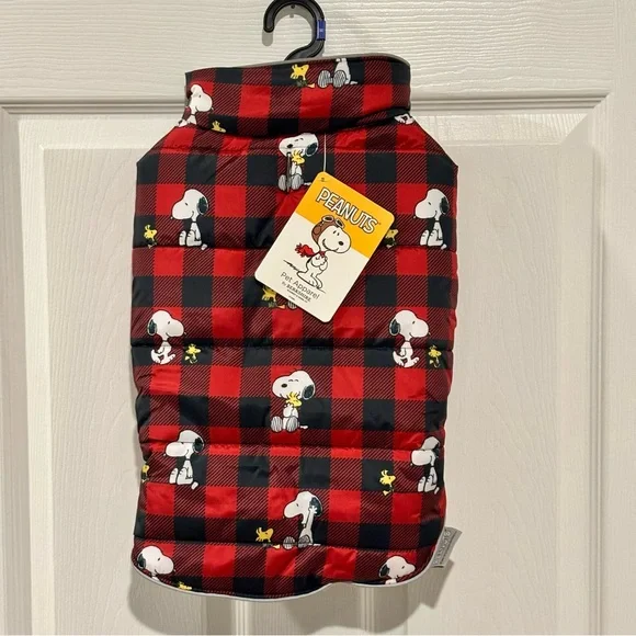NWT Snoopy and Woodstock Peanuts Winter Coat for Dog Size MEDIUM NEW - Picture 5 of 12